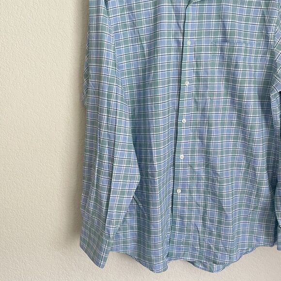 Tommy Hilfiger Mens Shirt L Multicolored Plaid Regular Fit Wrinkle Free Stretch - Picture 4 of 10